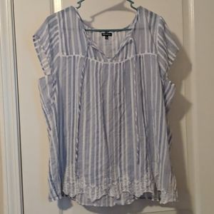 Sheer Striped Shirt